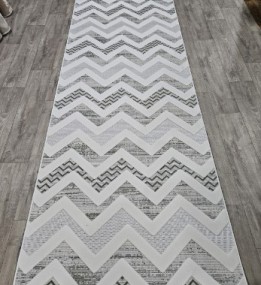 Безворсовая ковровая дорожка DOLCHE 4037B GREEN / CREAM